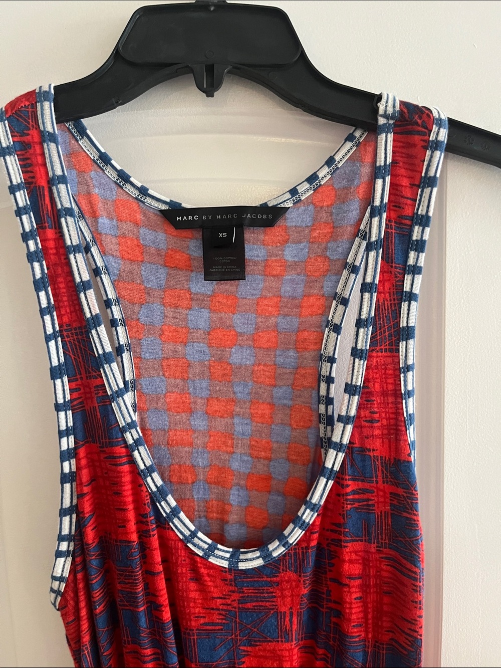 Marc by Marc Jacobs Red, White, and Blue stunning cotton dress